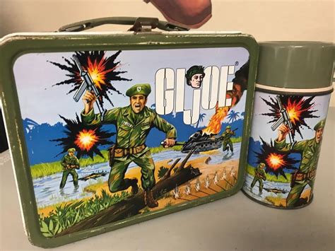 thermos for 1967 g.i joe metal lunch box|GI Joe Lunch Box .